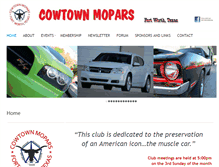 Tablet Screenshot of cowtownmopars.com